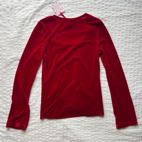 NWT Pajamagram Vintage Velour Ruby Red Long Sleeve PJ Set, XS - Picture 6 of 11